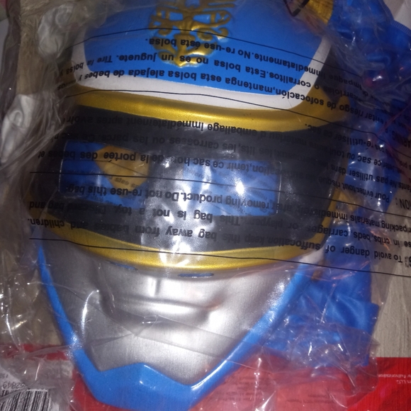Saban's Blue Power Rangers Megaforce Costume with mask NEW Medium boys 7/8 - Picture 5 of 6